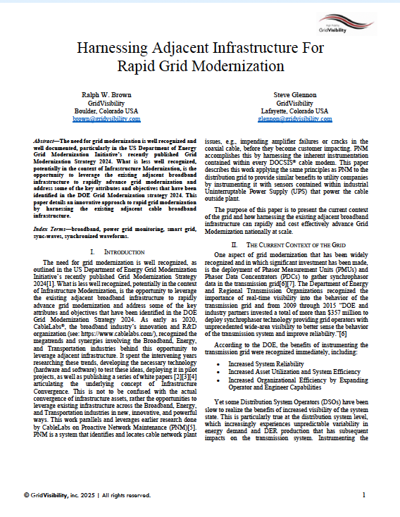 Harnessing Adjacent Infrastructure For Rapid Grid Modernization